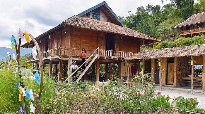 A homestay in Che Can Village, Muong Phang Commune, Dien Bien Phu City, Dien Bien Province. (Photo: Minh Ha)