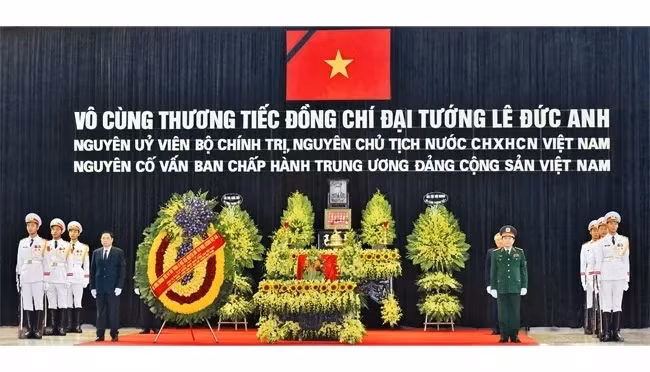 The state funeral for former President General Le Duc Anh.