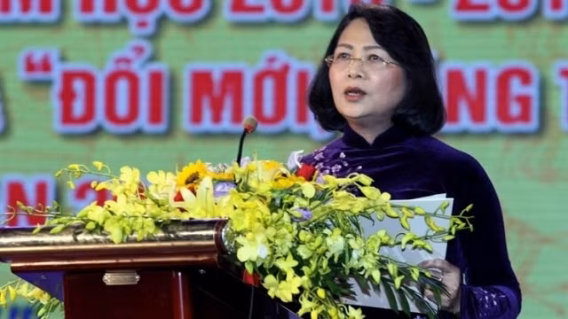 Vice President Dang Thi Ngoc Thinh. (Credit: NDO)