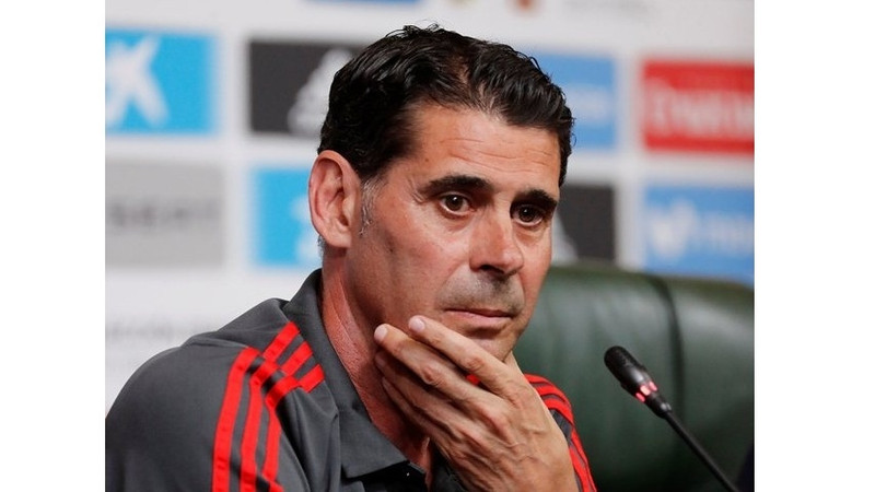 Spain coach Fernando Hierro during the Spain Press Conference in Krasnodar, Russia on June 10, 2018. (Photo: Reuters)