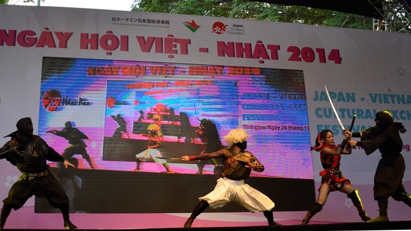 A Ninja performance at the festival.