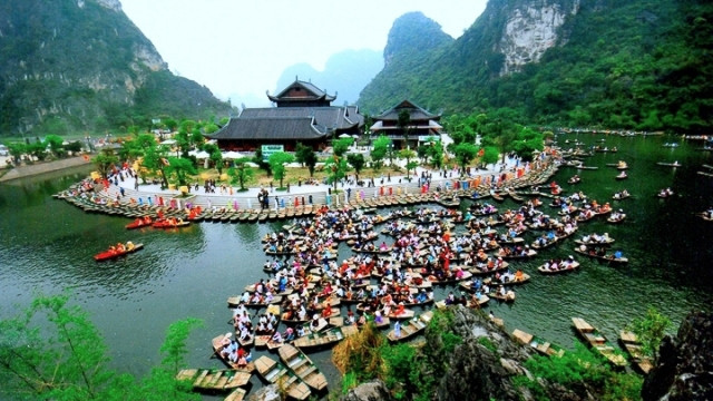 The UNESCO-recognised Trang An Scenic Landscape Complex in the northern province of Ninh Binh.