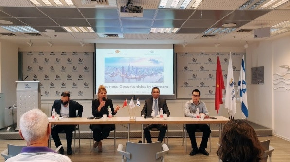 The conference attracts the direct participation of representatives from the Israeli Ministry of Economy and Industry and nearly 30 Israeli enterprises. (Photo: VNA)
