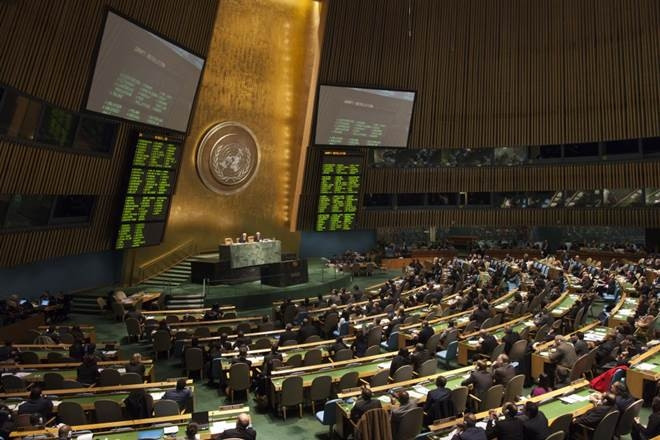 At the 73rd session of the UN General Assembly. (Photo: Reuters)