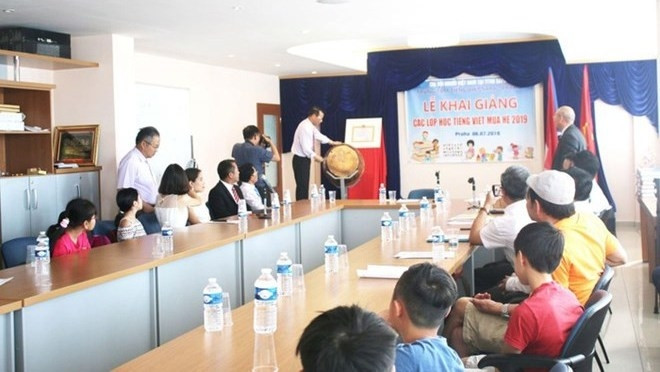 At the opening ceremony of the class (Photo: VNA)