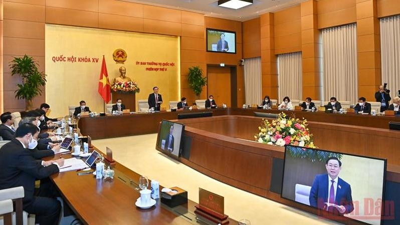 The meeting of the National Assembly Standing Committee (Photo: Duy Linh)
