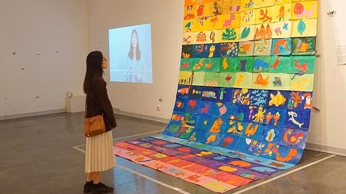 Exhibition displays artworks by children with autism