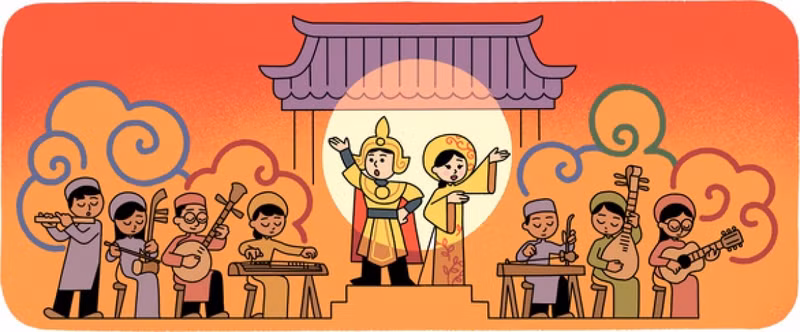 Google Doodle honours Vietnam’s ‘cai luong’ art
