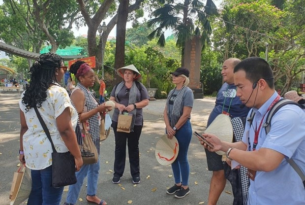 Tourists in Ho Chi Minh City (Photo: VNA)