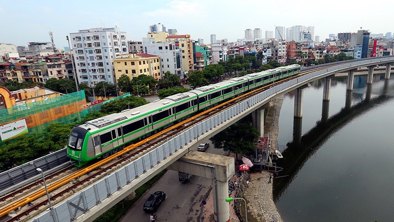 A train of Hanoi Metro's Line 2A