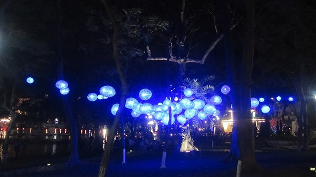 One of sculptures at Hoan Kiem Lake 