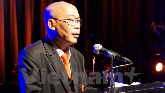 Dr. Dao Minh Quang speaking at the launching ceremony (Credit: VNA)