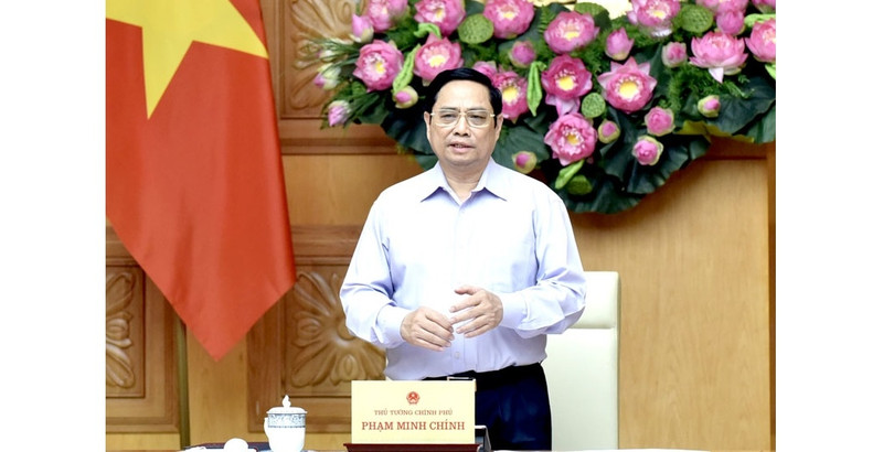 PM Pham Minh Chinh speaks at the conference. (Photo: NDO/Tran Hai)