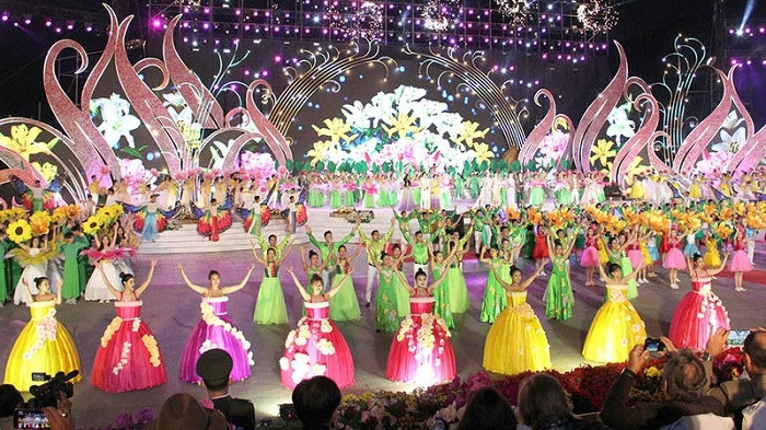 At the Da Lat Flower Festival 2019.