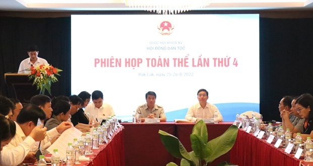 The fourth meeting of the NA Council for Ethnic Affairs in Dak Lak province on August 25 (Photo: VNA)