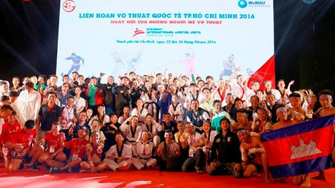 The 2016 Ho Chi Minh City International Martial Arts Festival concluded after three days of competition. (Credit: plo.vn)