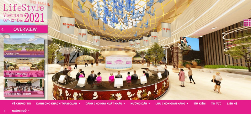 Vietnamese handicrafts displayed on digital platform