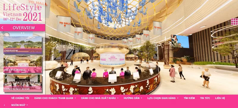 Vietnamese handicrafts displayed on digital platform