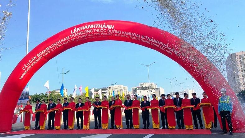 Another section of Hanoi Ring Road No 3 opens to traffic (Photo: NDO/Minh Trang)