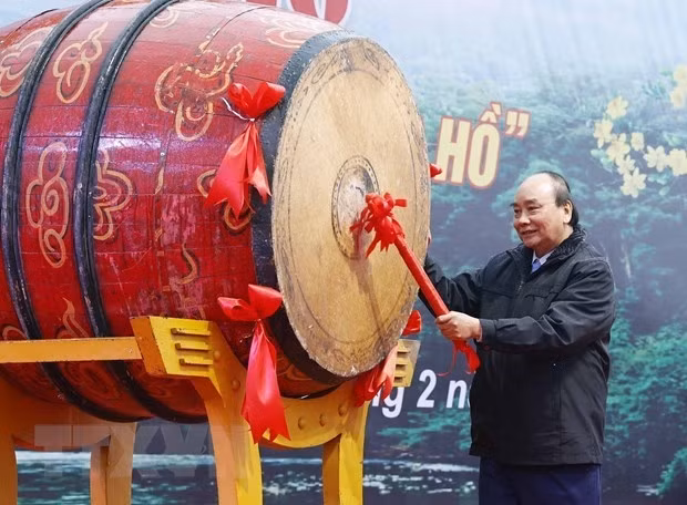 President Nguyen Xuan Phuc at the launch ceremony (Photo: VNA)