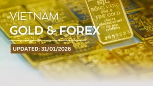 Infographic: SJC gold bar and rings fall in tandem with global prices on January 31