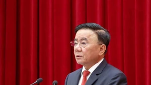 Politburo member and Permanent member of the Party Central Committee’s Secretariat Tran Cam Tu speaks at the conference on March 17. (Photo: VNA)