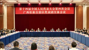 At an open discussion by the Guangxi delegation at the fourth session of the 14th National People’s Congress of China (Photo: VNA)