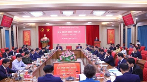 An overview of the first meeting of the Central Theory Council on March 17 (Photo: VNA)