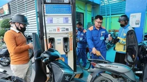A petrol station in in Ha Noi (Photo: VNA)