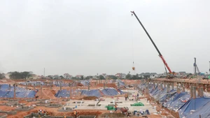 Construction items at Gia Binh International Airport are being accelerated. (Photo: AN TRAN)