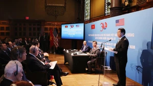 State President Luong Cuong speaks at the event (Photo: VNA)