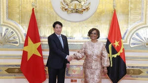 President Luong Cuong meets with Angola’s National Assembly Speaker Carolina Cerqueira. (Photo: VNA)