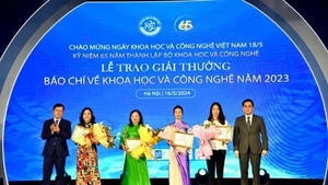 Nhan Dan Newspaper wins First Prize at the 2023 Press Awards on Science and Technology. (Photo: nhandan.vn)