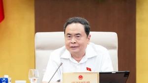 NA Chairman Tran Thanh Man speaks at the 50th session of the NA's Standing Committee on October 13, 2025. (Photo: VNA)