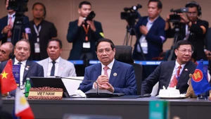 Prime Minister Pham Minh Chinh speaks at the 5th ASEAN – Australia Summit in Kuala Lumpur on October 28. (Photo: VNA)