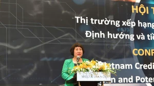 Pham Thi Thanh Tam, Deputy Head of the Department of Financial Institutions, Ministry of Finance, delivers opening remarks at the seminar.