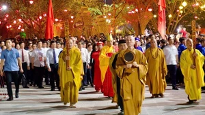 The ceremony commemorating the 725th anniversary of the passing of national hero Tran Quoc Tuan.