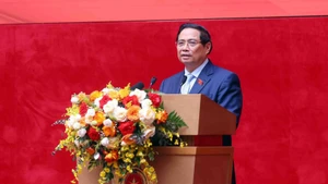 Prime Minister Pham Minh Chinh addressing the conference (Photo: VNA)