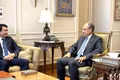 Deputy Minister of Foreign Affairs Le Anh Tuan (L) meets with Egyptian Minister of Foreign Affairs Badr Abdelatty in Cairo. (Photo: VNA)
