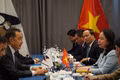 Vice President Vo Thi Anh Xuan meets Bakytzhan Sagintayev, Chairman of the Eurasian Economic Commission (EEC) in Bishkek on August 31, 2026. Photo: VNA