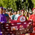 The Ao dai parade passes through Bankstown Plaza and Bankstown Station before returning to the Bryan Brown Theatre. (Photo: VNA)