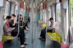 Over 400 train trips per day scheduled across both the Cat Linh–Ha Dong and Nhon–Cau Giay lines from August 29 to September 2.