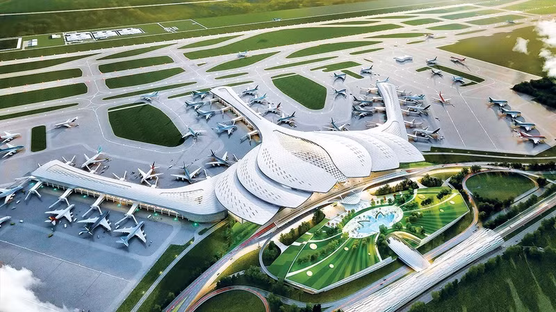A model of Long Thanh International Airport. (Photo: VNA)