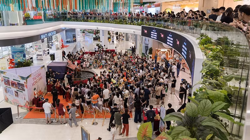 The “Thuy Dinh Vong Anh” (Reflections of the Water Pavilion) event at Vincom Mega Mall Ocean City. (Photo: Courtesy of organisers)