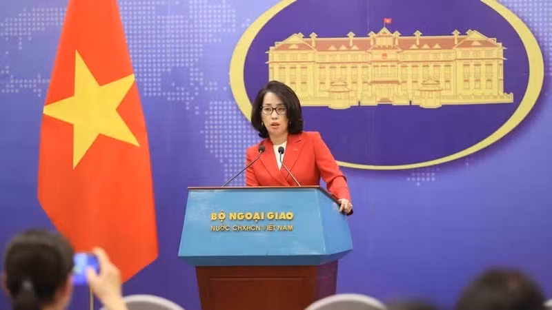 Spokesperson of the Vietnamese Ministry of Foreign Affairs Pham Thu Hang (Photo: VNA)
