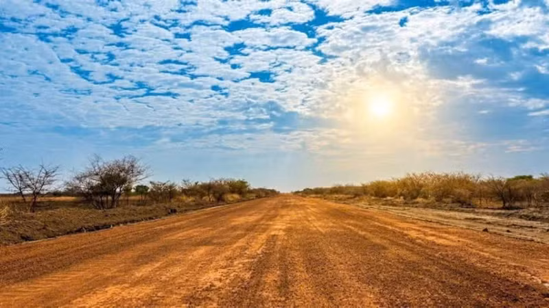 The Abyei–Agok road following completion. (Photo: Hai Yen)