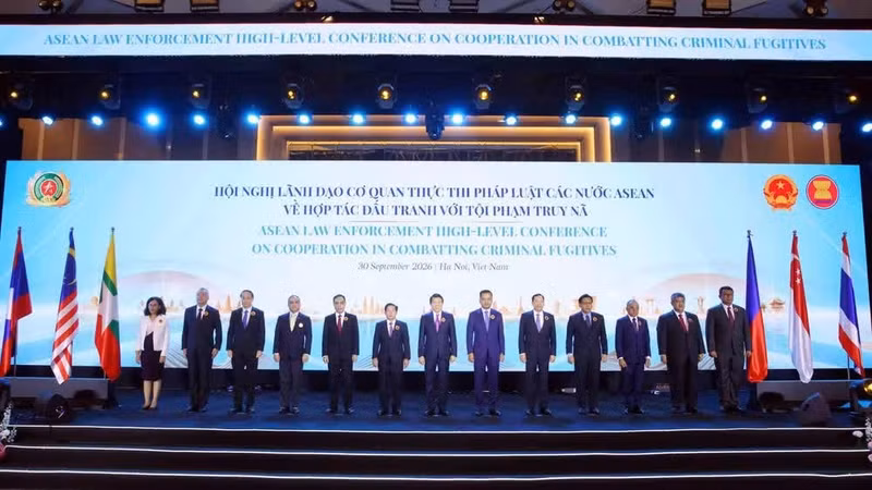 Delegates at the ASEAN Law Enforcement High-level Conference on Cooperation in Combating Criminal Fugitives. (Photo: Vietnamese Ministry of Public Security)
