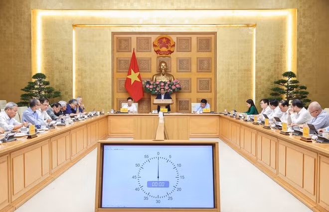 An overview of the working session in Hanoi on September 7, 2025. Photo: VNA