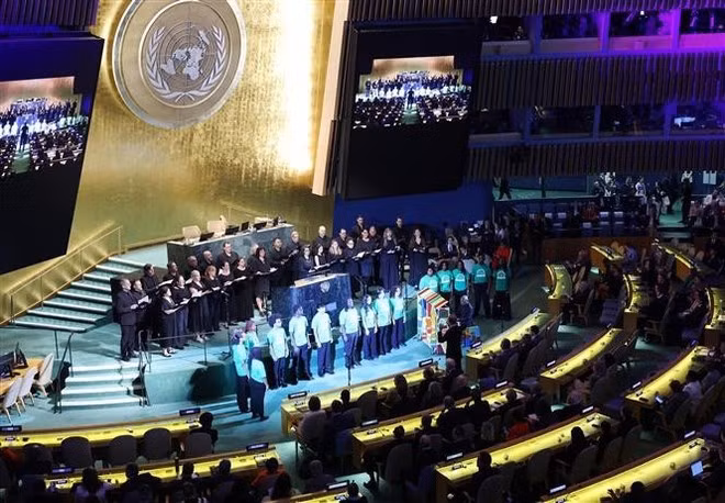 At the high-level meeting commemorating the 80th anniversary of the founding of the United Nations. (Photo: VNA)