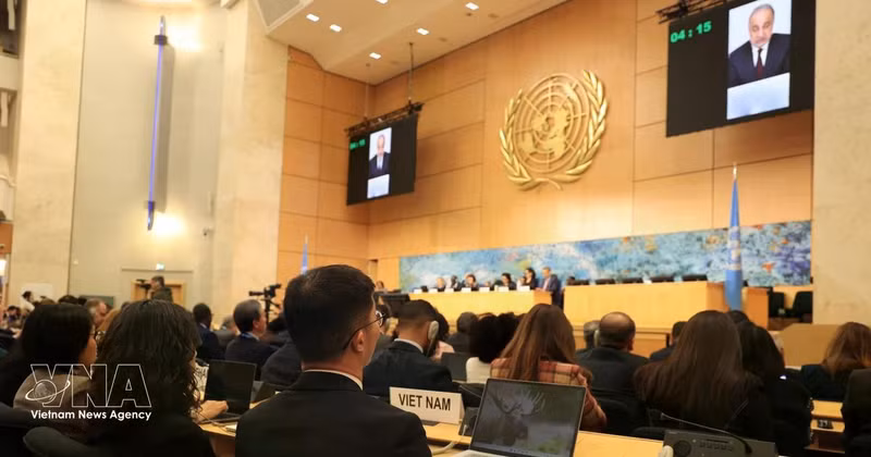 A session of the United Nations Human Rights Council (Photo: VNA)